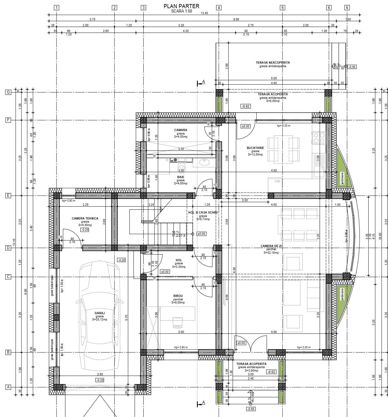 Plan parter Casa Alexandru