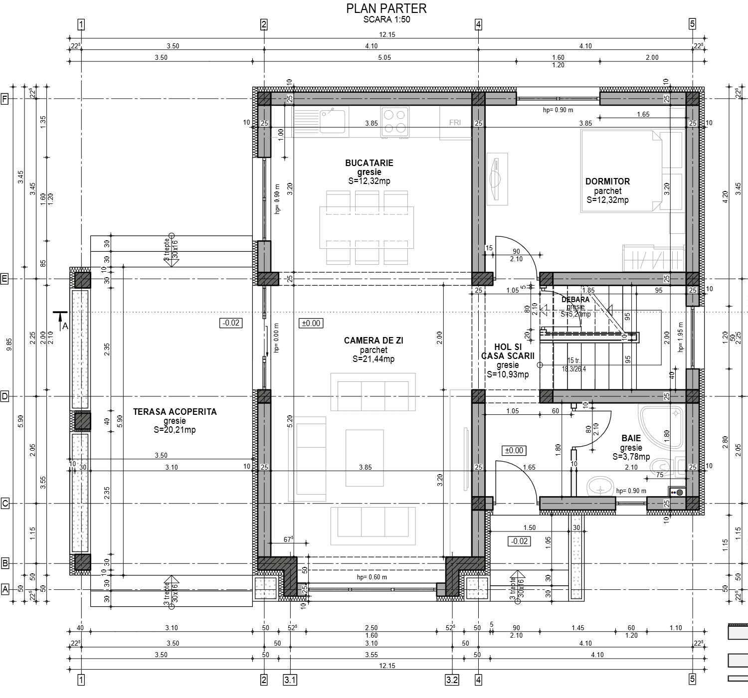 Plan parter Casa Aigian