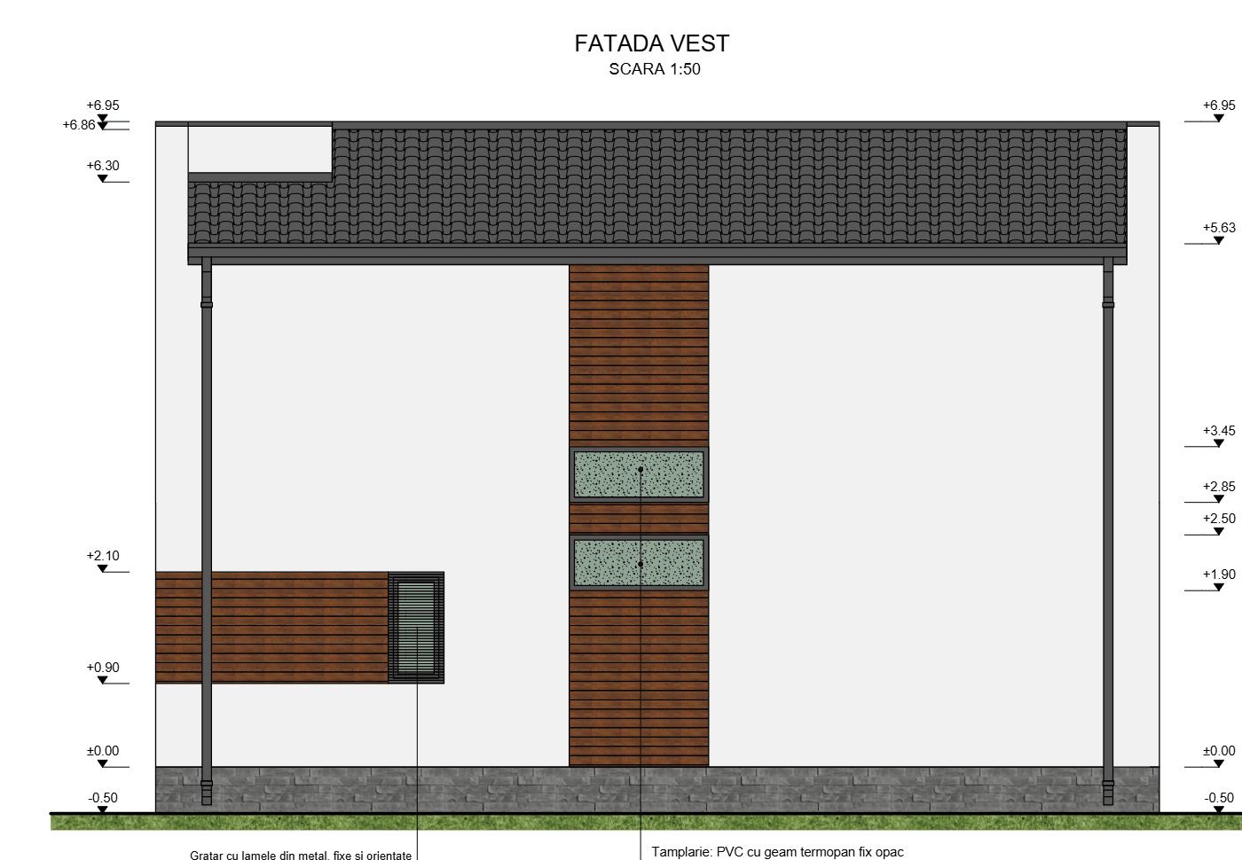 Fațada vest