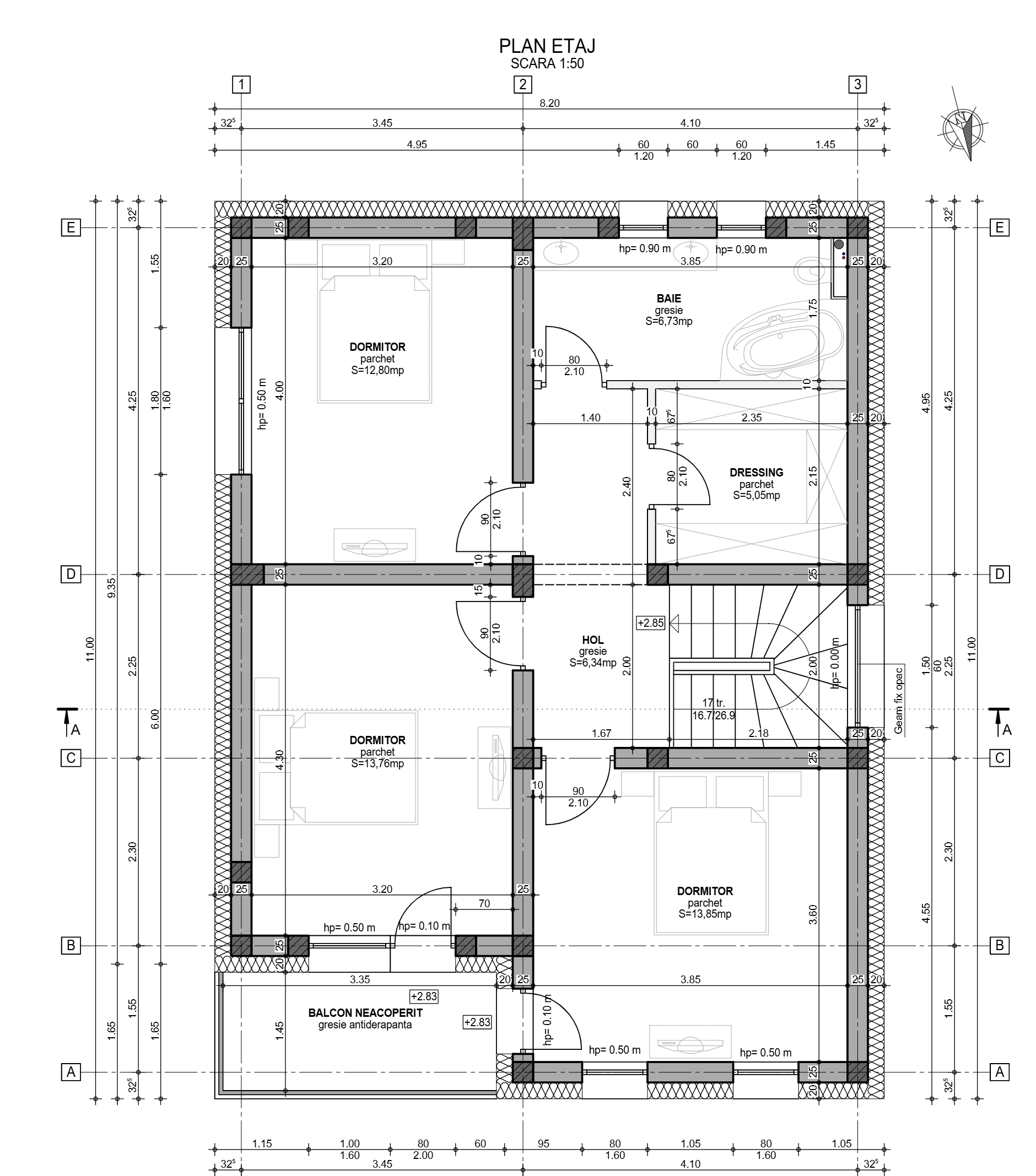 Plan etaj Casa Lili