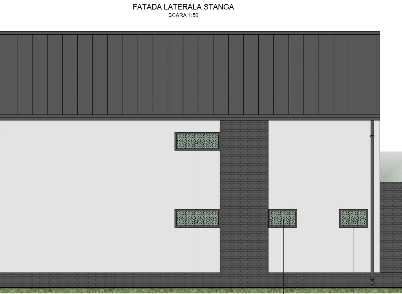 Fațada laterală stânga