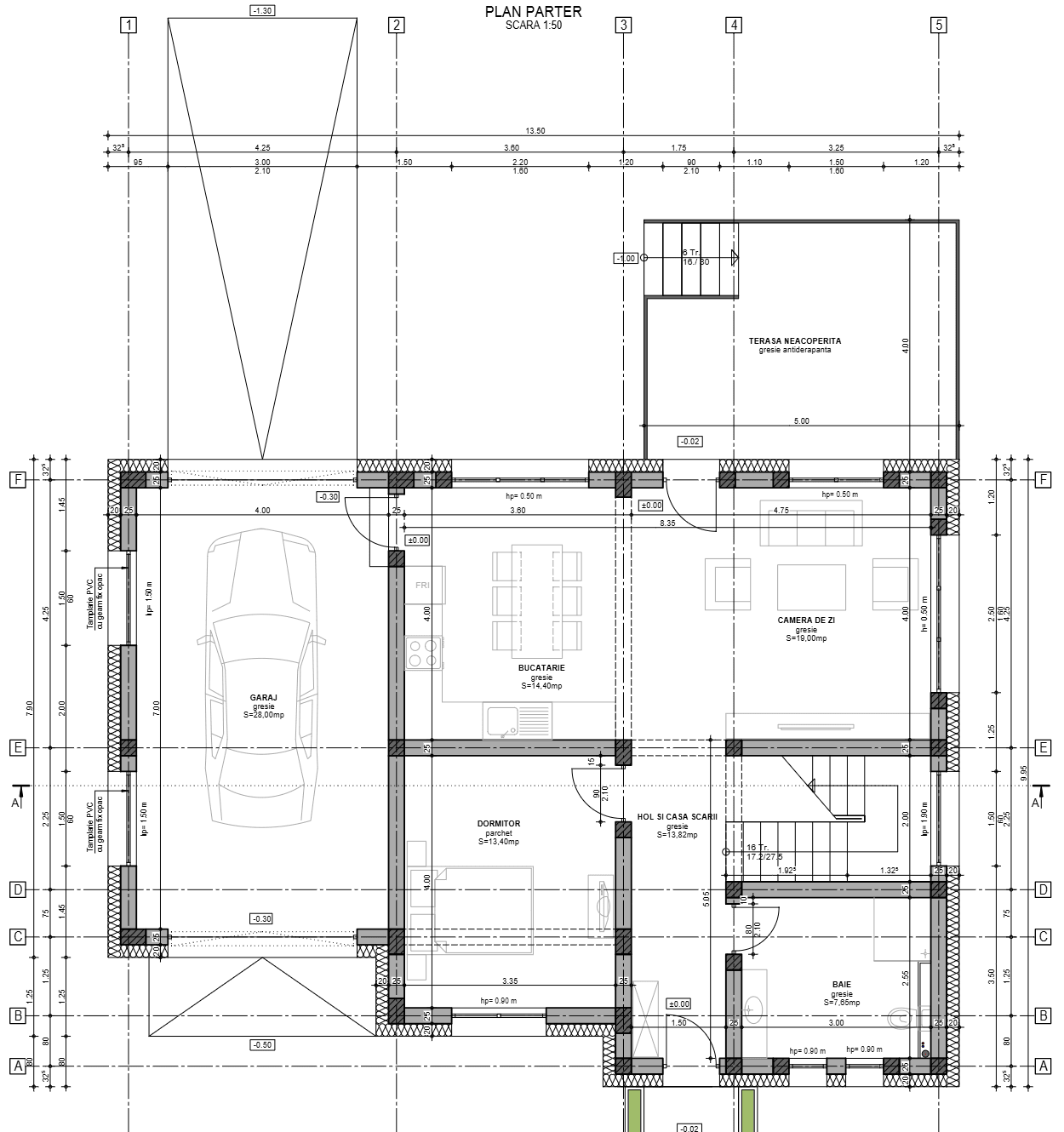 Plan parter Casa Radu